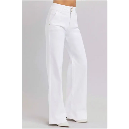Get your Strut On: Risen Tummy Control Wide Leg Jeans for the Win! - on Sale Worldwide Shipping