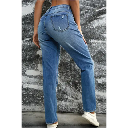 Glam Up your Fall with Distressed Sequin Pumpkin Jeans - Let the Sass Shine! ?🍂 - on Sale Worldwide Shipping