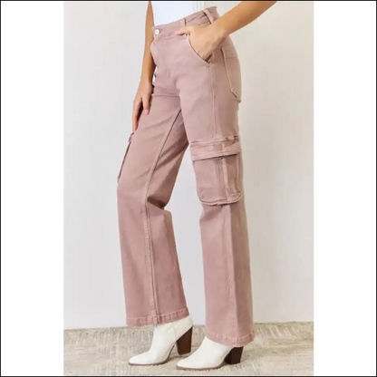 Grab Life by the Risen High Rise - Cargo Pants that Mean Business! 👖😂 - Jeans on Sale Worldwide Shipping