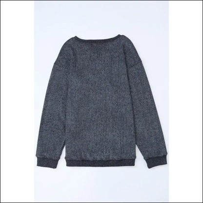 Gray Ribbed Knit: so Cozy It’s Practically Illegal! from Needful Things 😈 - Khaki / s - Sweatshirts & Hoodies on Sale Worldwide Shipping