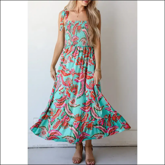 Green Abstract Print Maxi Dress: Dressed to Kill (your Ex’s Vibe) Needful Things - s - Dresses on Sale Worldwide Shipping