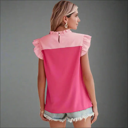 Green Goddess Gone Wild: Chic Bright Pleated Ruffle Blouse! - Blouses on Sale Worldwide Shipping