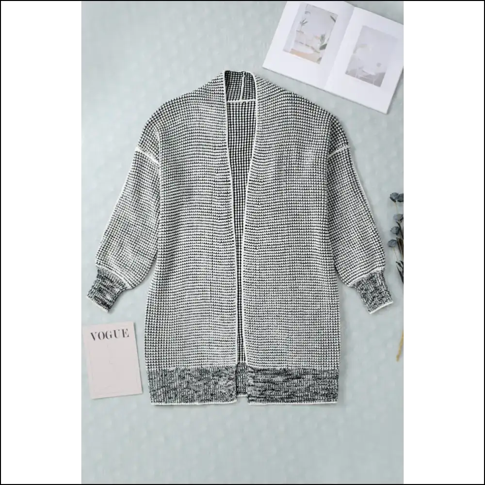 Grey Plaid Contrast Cardigan: so Comfy It’s Almost Illegal! 😈 Needful Things - Apricot / s - Cardigans on Sale Worldwide Shipping