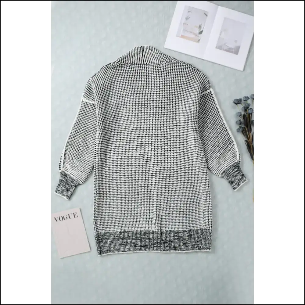 Grey Plaid Contrast Cardigan: so Comfy It’s Almost Illegal! 😈 Needful Things - Rose / s - Cardigans on Sale Worldwide Shipping