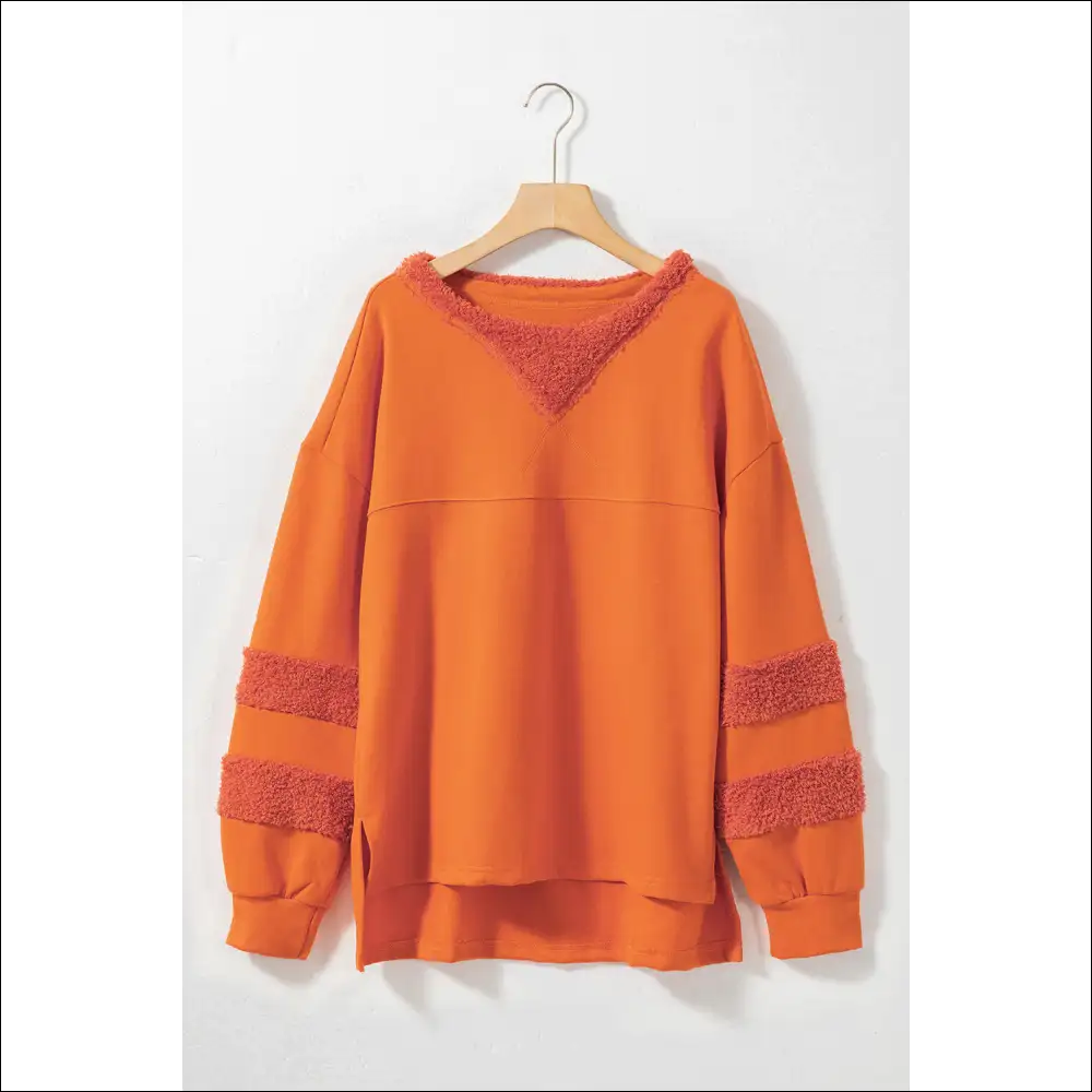 Chic High-low Round Neck Long Sleeve Sweatshirt - Sweatshirts & Hoodies on Sale Worldwide Shipping
