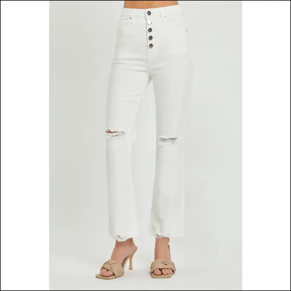 High Rise Button Fly Jeans: Because your Wardrobe Deserves a Bff! 👖💃 - Jeans on Sale Worldwide Shipping