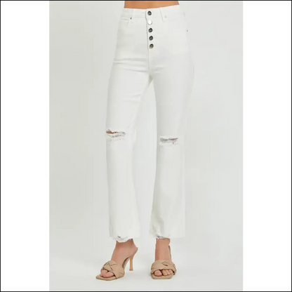 High Rise Button Fly Jeans: Because your Wardrobe Deserves a Bff! 👖💃 - Jeans on Sale Worldwide Shipping