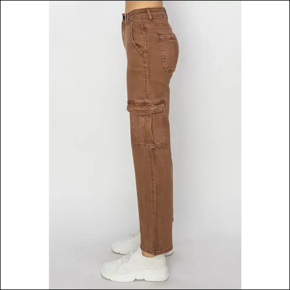 High Rise Cargo Jeans: Because your Curves Deserve a Peak Performance! 😂 - Jeans on Sale Worldwide Shipping