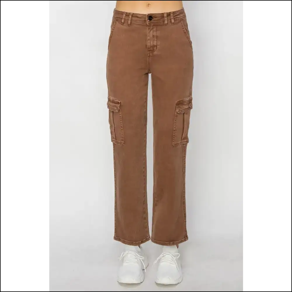 High Rise Cargo Jeans: Because your Curves Deserve a Peak Performance! 😂 - Jeans on Sale Worldwide Shipping