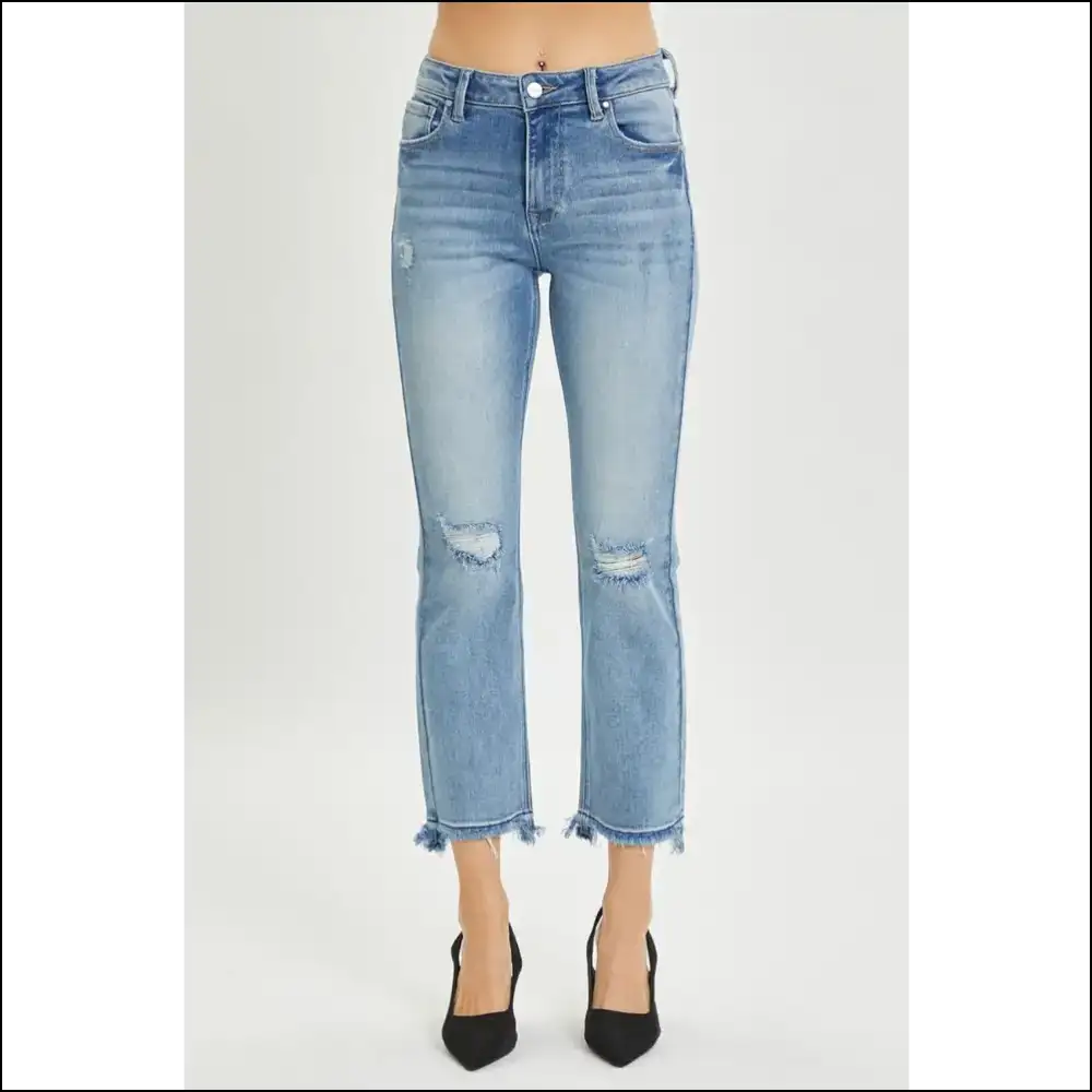 High Rise Don’t Up Against these Distressed Cropped Jeans 😜 Needful Things - on Sale Worldwide Shipping
