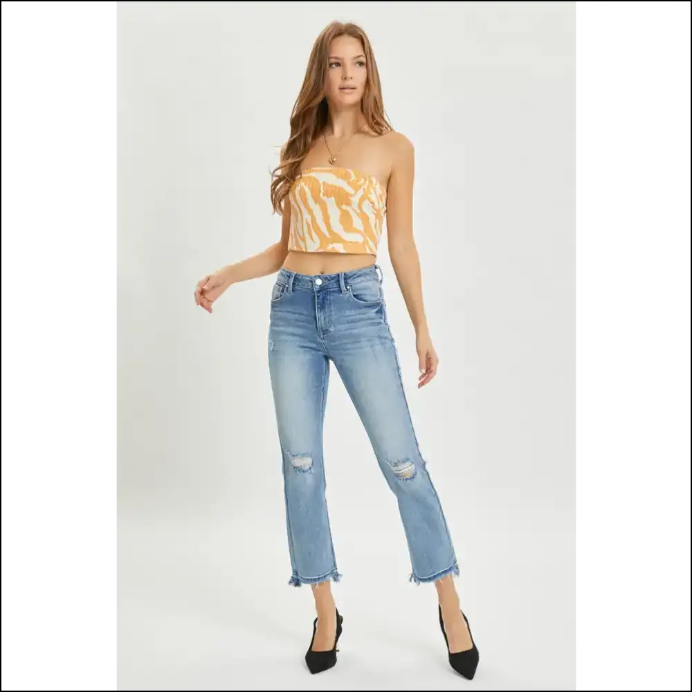 High Rise Don’t Up Against these Distressed Cropped Jeans 😜 Needful Things - on Sale Worldwide Shipping