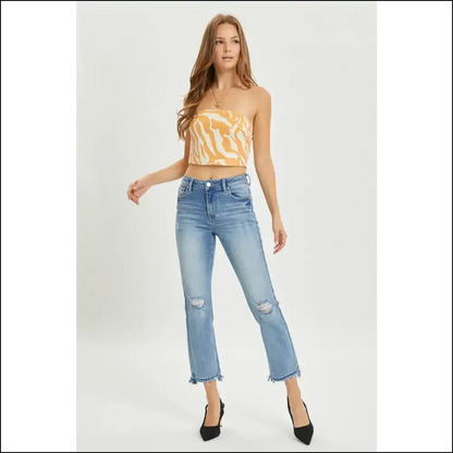 High Rise Don’t Up Against these Distressed Cropped Jeans 😜 Needful Things - on Sale Worldwide Shipping