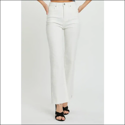 High Rise Tummy Control Jeans: Confidence in Every Curve no Guts Glory! 😏👖 - White / 3xl - Jeans on Sale Worldwide Shipping