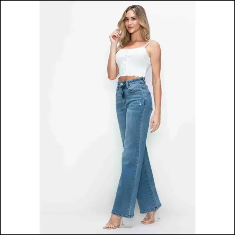 High Rise Wide Leg Jeans: Because Life’s too Short for Boring Denim! 😂 - Jeans on Sale Worldwide Shipping