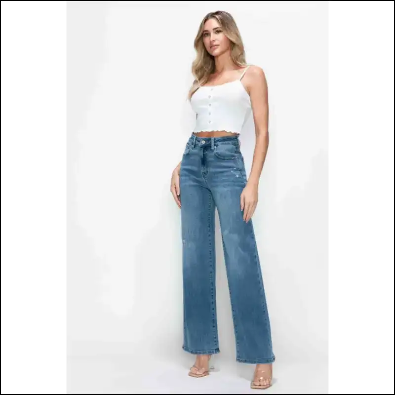 High Rise Wide Leg Jeans: Because Life’s too Short for Boring Denim! 😂 - Jeans on Sale Worldwide Shipping