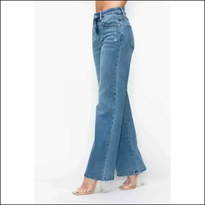 High Rise Wide Leg Jeans: Because Life’s too Short for Boring Denim! 😂 - Jeans on Sale Worldwide Shipping