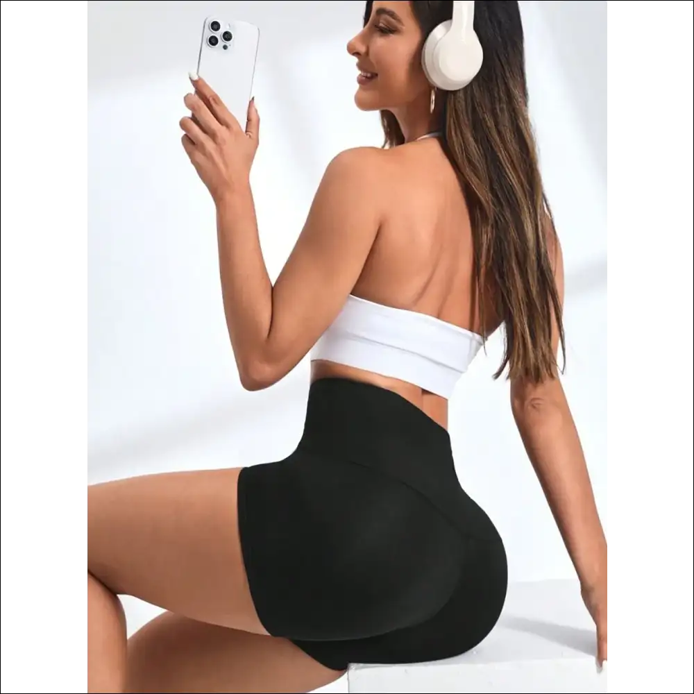 High Waist Active Shorts for Effortless Style - on Sale Worldwide Shipping