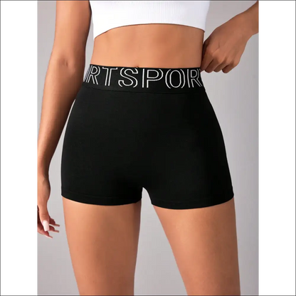 High Waist Active Shorts for Women - Black / s - on Sale Worldwide Shipping