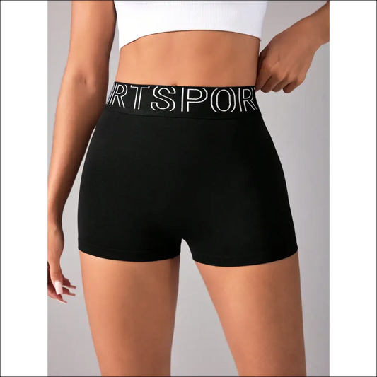 High Waist Active Shorts for Women - Black / s - on Sale Worldwide Shipping