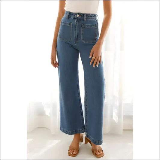 High Waist Bootcut Jeans: for when you Want Confidence with Extra Pockets! 🎉👖 - Medium / s - Jeans on Sale Worldwide Shipping