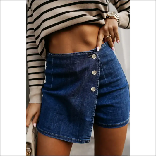 High Waist Denim Shorts: Booty Revolution from Needful Things 🍑👖 - Blue / 4 - Shorts on Sale Worldwide Shipping