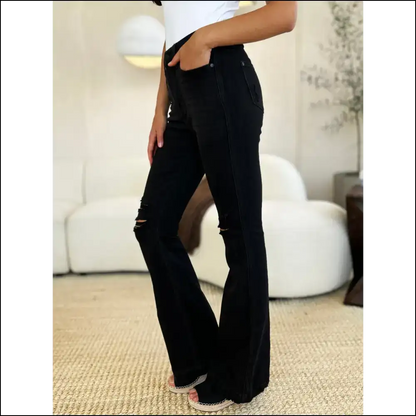 High Waist Flare Jeans: Elevate your Style and Confidence Darling! 💁‍♀️🔥 - Jeans on Sale Worldwide Shipping