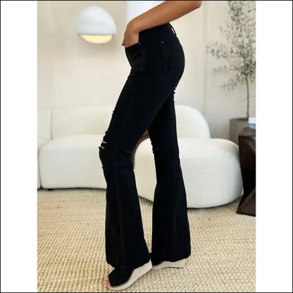 High Waist Flare Jeans: Elevate your Style and Confidence Darling! 💁‍♀️🔥 - Jeans on Sale Worldwide Shipping