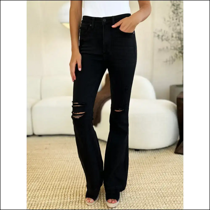 High Waist Flare Jeans: Elevate your Style and Confidence Darling! 💁‍♀️🔥 - Jeans on Sale Worldwide Shipping