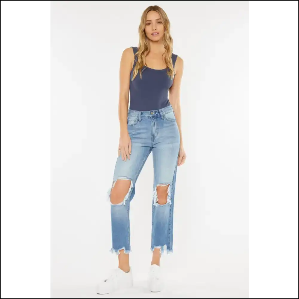 High Waist Heaven: Flattering Curves & Chewed Up Fun with Kancan! - Jeans on Sale Worldwide Shipping