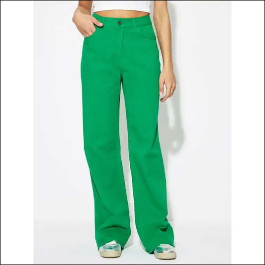 High Waist Jeans: Unleash your Inner Goddess with Needful Things! 😍👖 - Green / Xs - Jeans on Sale Worldwide Shipping