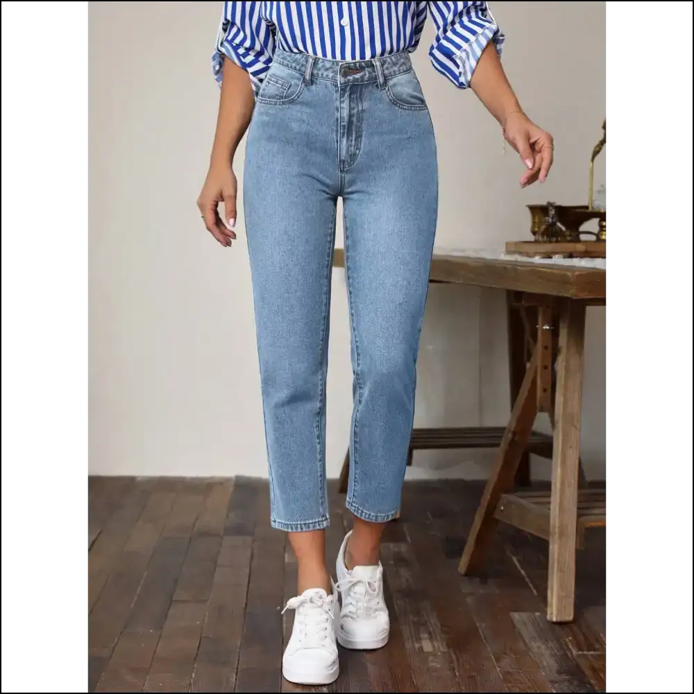 High Waist Jeans: Wear Confidence with Pockets of Sass from Needful Things! 😜👖 - Light / Xl - Jeans on Sale Worldwide Shipping