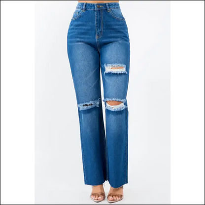 High Waist Wide Leg Jeans: Because Queens Don’t Kneel! 👖👑 - Jeans on Sale Worldwide Shipping