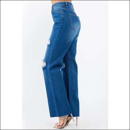 High Waist Wide Leg Jeans: Because Queens Don’t Kneel! 👖👑 - Jeans on Sale Worldwide Shipping
