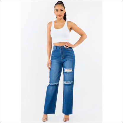 High Waist Wide Leg Jeans: Because Queens Don’t Kneel! 👖👑 - Jeans on Sale Worldwide Shipping