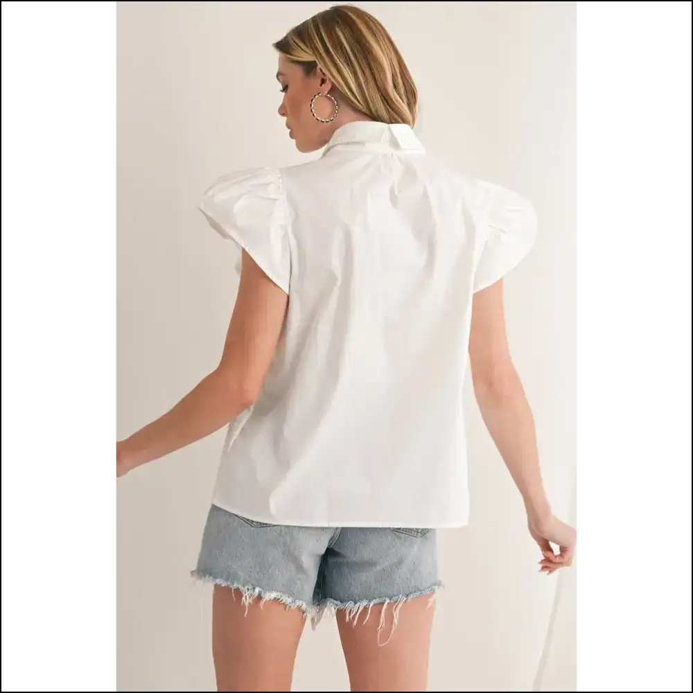 Holy Chic White Crochet Patchwork Ruffles Batman - Blouses on Sale Worldwide Shipping