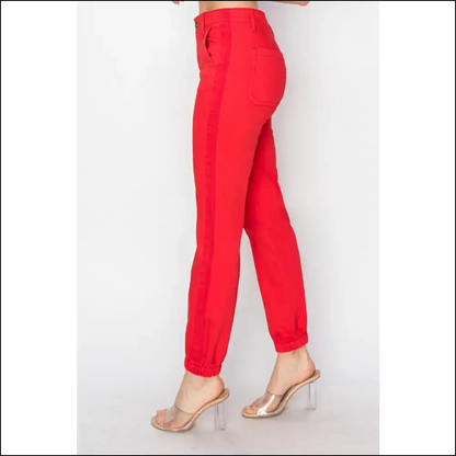 Hug your Curves and Couch with Needful Things High Waisted Jogger Jeans! - Jeans on Sale Worldwide Shipping