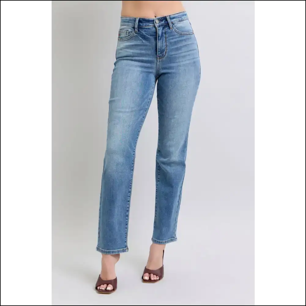 Hug Yourself in Style with Judy Blue Vintage Wash Thermal Jeans! 💙👖 - Medium / 1(25) - Jeans on Sale Worldwide Shipping