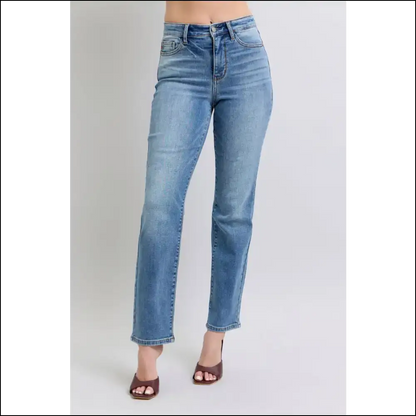 Hug Yourself in Style with Judy Blue Vintage Wash Thermal Jeans! 💙👖 - Medium / 1(25) - Jeans on Sale Worldwide Shipping