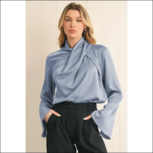 Ivy Asymmetric Turtleneck: so Fancy 💅 It’s Basically Therapy from Needful Things - Blouses on Sale Worldwide Shipping