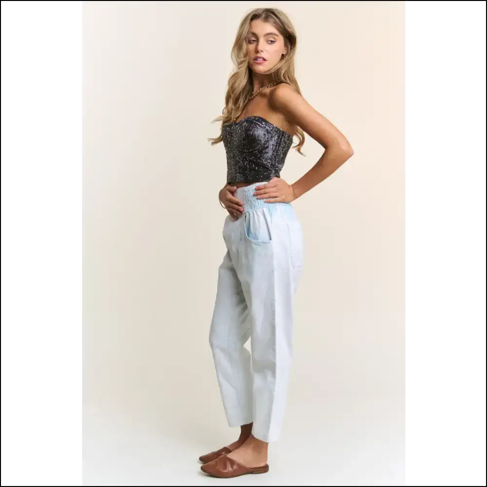 J.nna Sequin Strapless Bustier Top - Tank Tops on Sale Worldwide Shipping