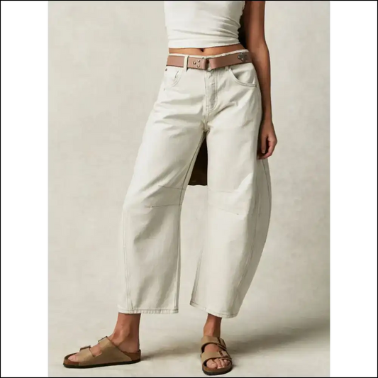 Jeans so Chic Even your Ex will Want a Second Look! 😎✨ - Ivory / s - on Sale Worldwide Shipping