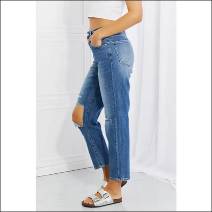 Jeans so Comfy Even my Couch is Jealous - Emily High Rise Relaxed! - on Sale Worldwide Shipping
