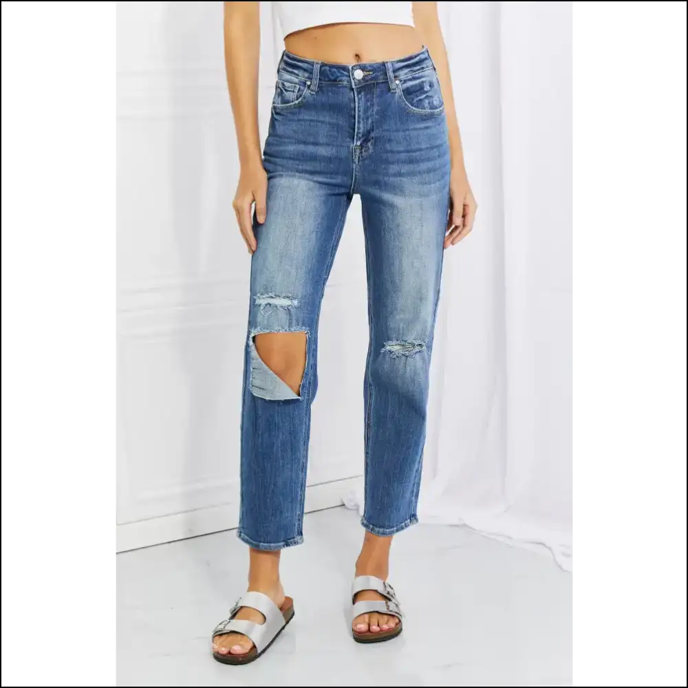 Jeans so Comfy Even my Couch is Jealous - Emily High Rise Relaxed! - Dark / 1(25) - on Sale Worldwide Shipping