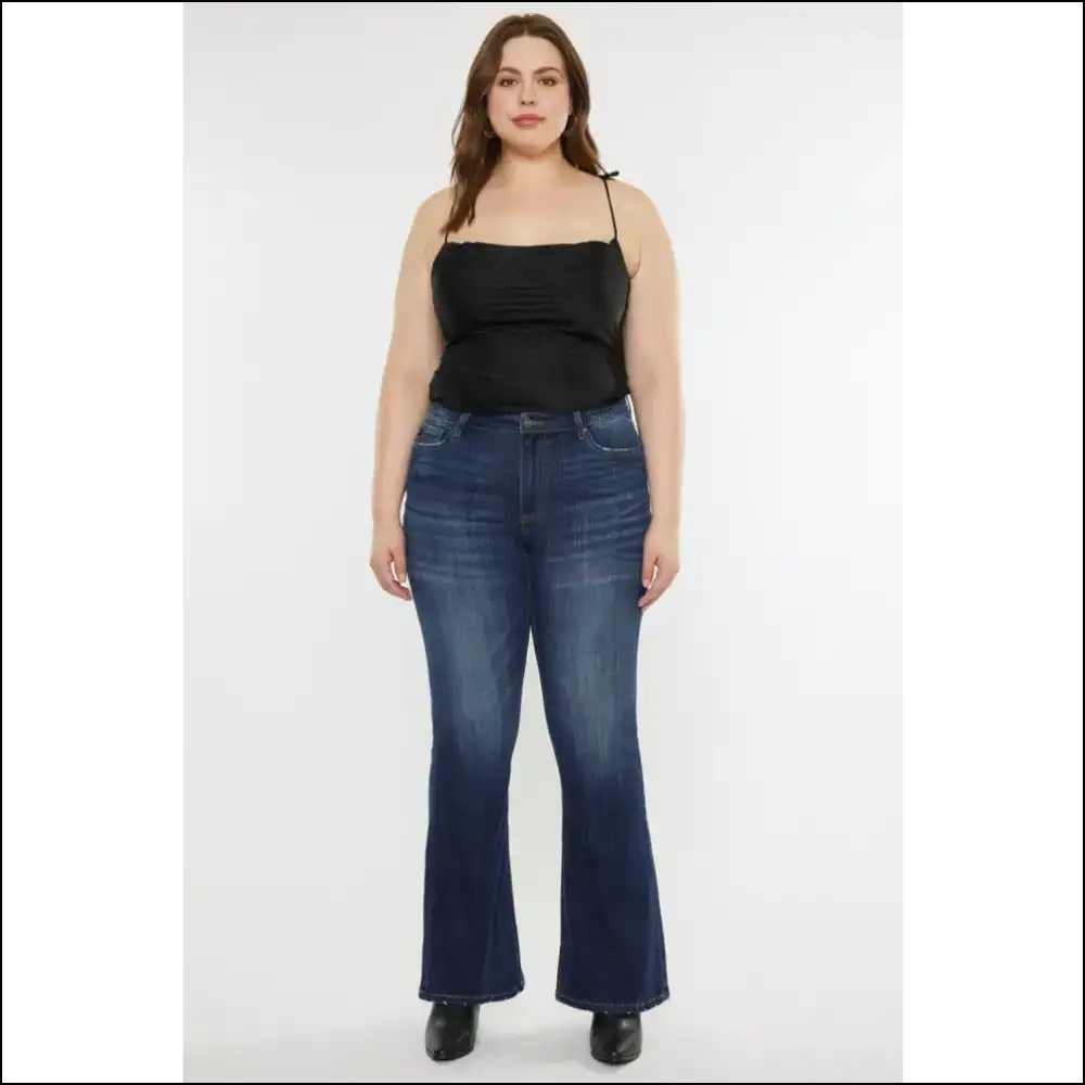 Jeans so Fabulous They’ll Make you Skip the Gym — Slim Flare Dreams Await! 😂✨ - on Sale Worldwide Shipping