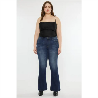 Jeans so Fabulous They’ll Make you Skip the Gym — Slim Flare Dreams Await! 😂✨ - on Sale Worldwide Shipping