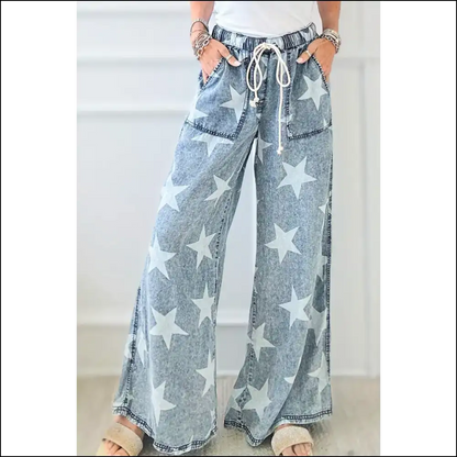 Jeans so Good Stars are Jealous 🌠 Light Blue Star High Waist - 6 - on Sale Worldwide Shipping