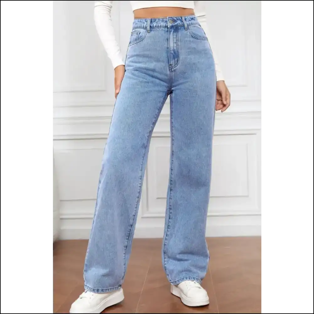 Jeans so High they Give your Confidence a Lift - Needful Things! - Light Blue / s - on Sale Worldwide Shipping