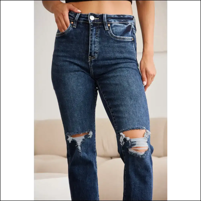 Jeans that Hug your Curves and Secrets - Rfm Crop Dylan Style! 💥 - Dark / 20w - on Sale Worldwide Shipping