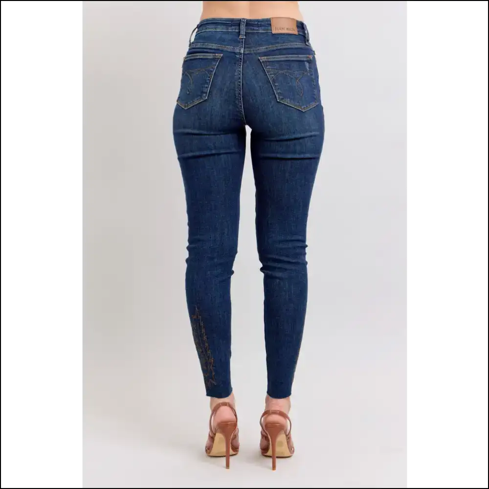 Jeans that Love you Back: Meet your Judy Blue Embroidered High Rise Bestie! 😂🎉 - on Sale Worldwide Shipping