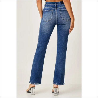 Jeans that Make you Feel Like a Snack: Risen Mid Rise Slim Straight! 🍕👖 - on Sale Worldwide Shipping